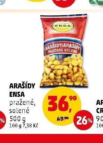 Arašídy Ensa pražené, solené