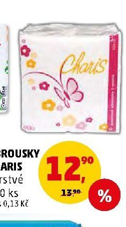 Ubrousky Charis 1vrstvé 100 ks