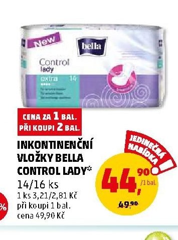 Inkontinenční vložky Bella Control Lady 14/16 ks