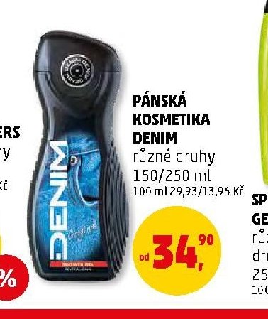 Pánská kosmetika Denim různé druhy 150/250 ml