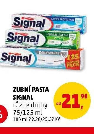 Zubní pasta Signal různé druhy 75/125 ml