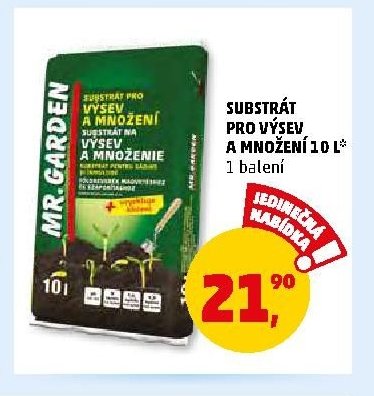 SUBSTRÁT PRO VÝSEV A MNOŽENÍ 10 L