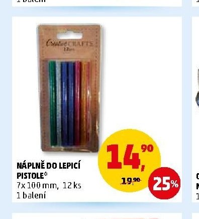 Náplně do lepicí pistole 12 ks