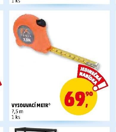 Vysouvací metr 7,5 m