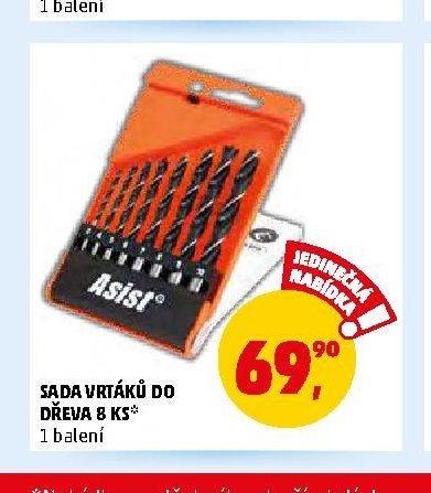 Sada vrtáků do dřeva 8 ks