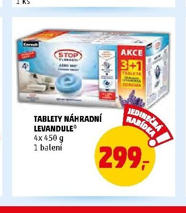 Tablety náhradní levandule 4x 450 g