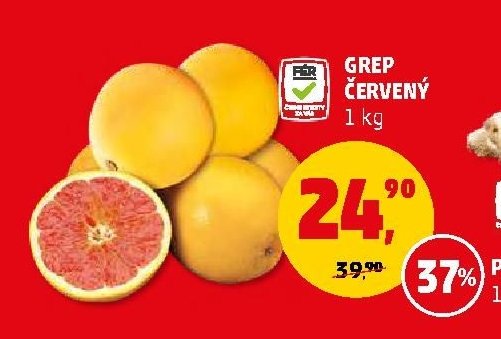 Grep červený