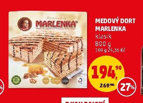Medový dort Marlenka
