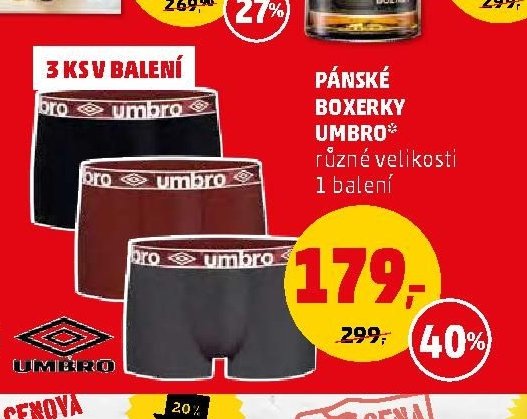 Pánské boxerky Umbro