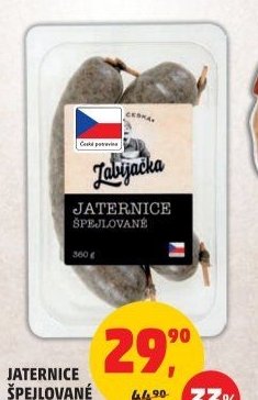 Jaternice špejlované