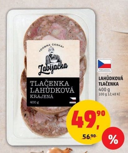 Tlačenka lahůdková krájená 400 g