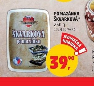 Pomazánka škvarková 250 g