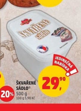 Škvařené sádlo 500 g
