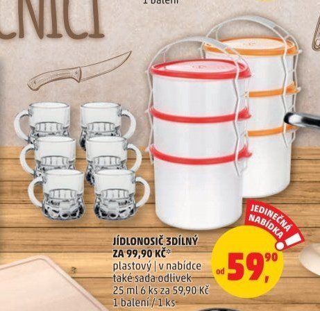 Jídlonosič 3dílný
