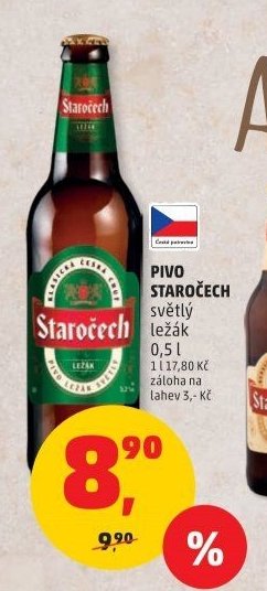 STAROČECH světlý ležák 0,5 l