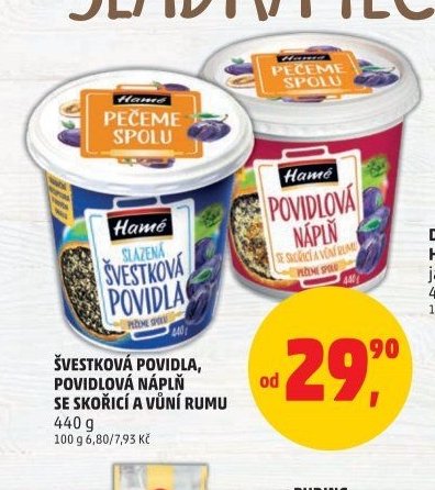 ŠVESTKOVÁ POVIDLA, POVIDLOVÁ NÁPLŇ