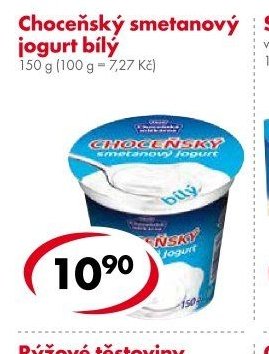 Choceňský smetanový jogurt bílý