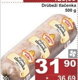 Tlačenka drůbeží Vodňanské kuře