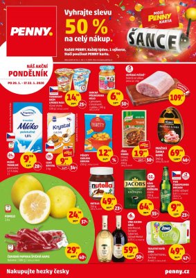 akční leták Penny Market 20.1.2020-22.1.2020
