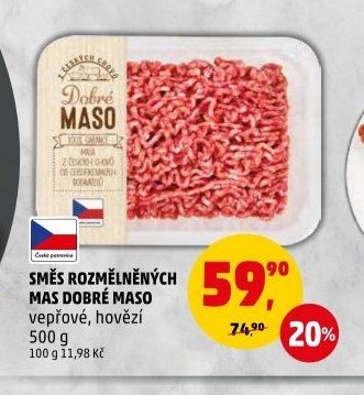 SMĚS ROZMĚLNĚNÝCH MAS DOBRÉ MASO