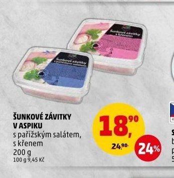 ŠUNKOVÉ ZÁVITKY V ASPIKU