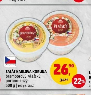 SALÁT KARLOVA KORUNA
