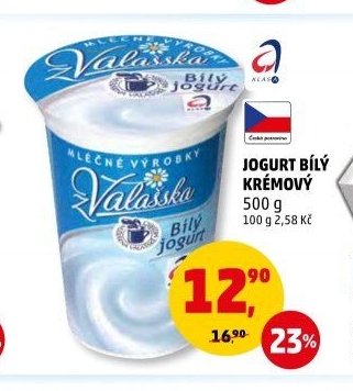 JOGURT BÍLÝ KRÉMOVÝ VALAŠKA