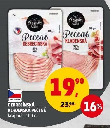 DEBRECÍNSKÁ, KLADENSKÁ PEČENĚ krájená | 100 g
