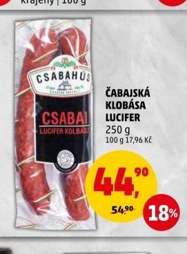 ČABAJSKÁ KLOBÁSA LUCIFER 250 g