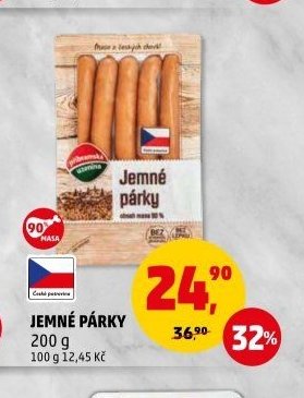 JEMNÉ PÁRKY 200 g