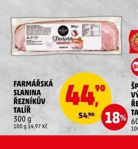 FARMÁŘSKÁ SLANINA ŘEZNÍKŮV TALÍŘ 300 g