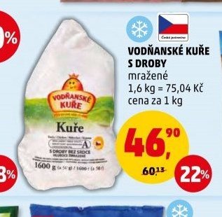 Vodňanské kuře s droby mražené 1,6 kg