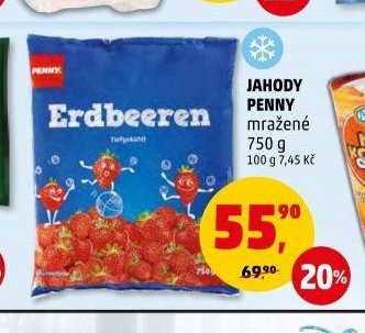 Jahody Penny mražené 750 g