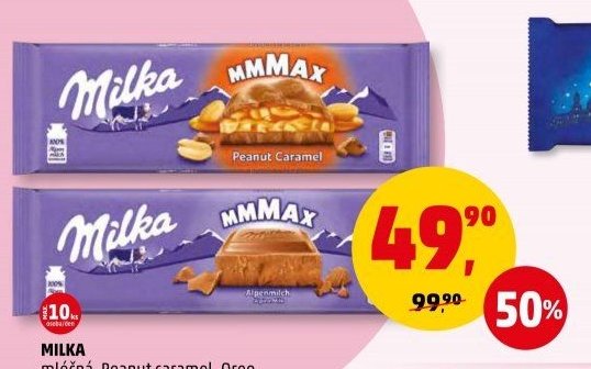 Milka MMMAX Peanut Caramel, Oreo