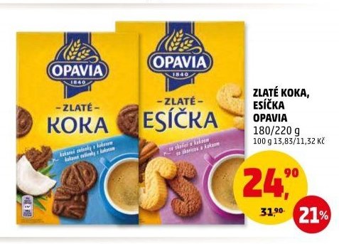 ZLATÉ KOKA, ESÍČKA Opavia