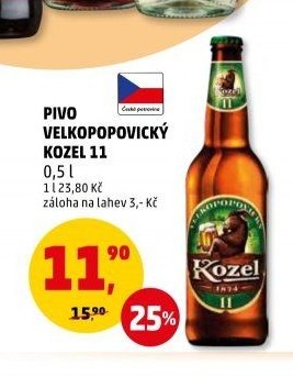 Pivo Velkopopovický Kozel 11