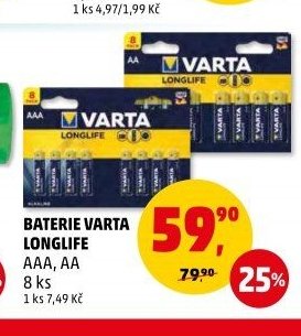 Baterie Varta Longlife