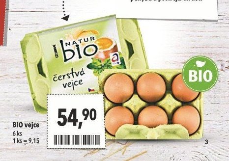 BIO vejce 6 ks