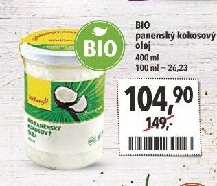 BIO panenský kokosový olej