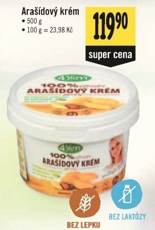 Arašídový krém 4Slim