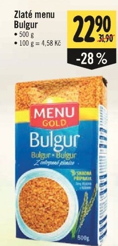 Bulgur Zlaté menu