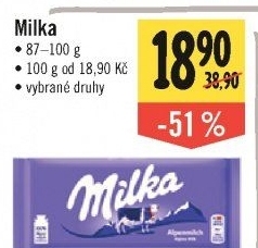 Čokoláda Milka
