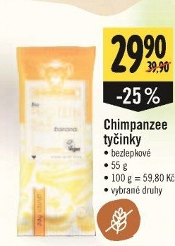 Energetická tyčinka Chimpanzee