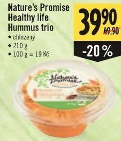 Hummus trio Healthy life Nature'