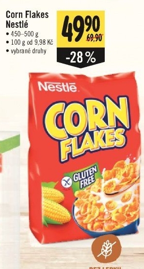 Lupínky kukuřičné Corn Flakes Nestlé