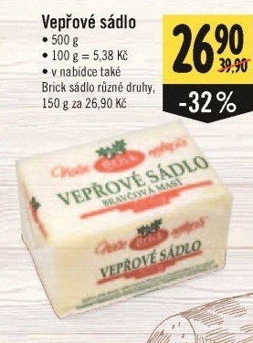 Sádlo vepřové Brick