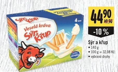 Sýr a křup Veselá kráva