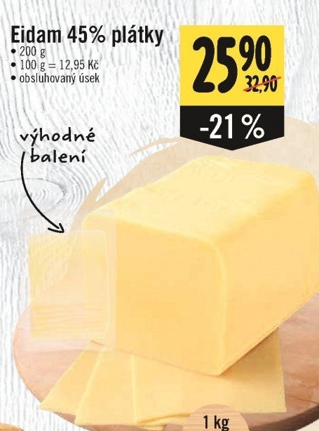 Sýr Eidam 45%