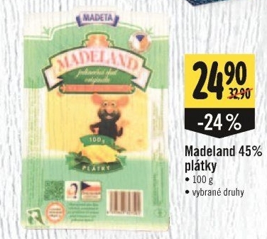 Sýr Madeland 45% Madeta