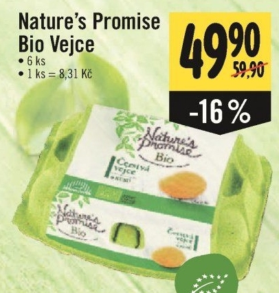 Vejce bio Nature'